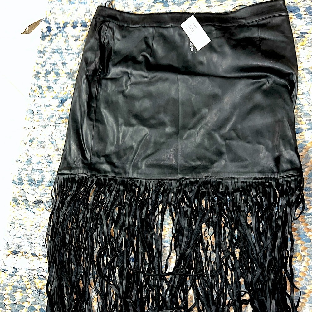 Chelsea and Theodore Long Fringe Skirt